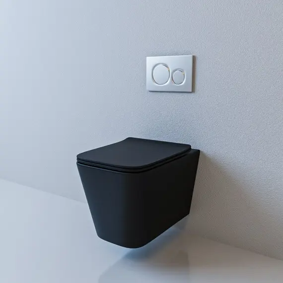 Унитаз подвесной ESBANO GARTEZ (Matt Black) 510x345x340