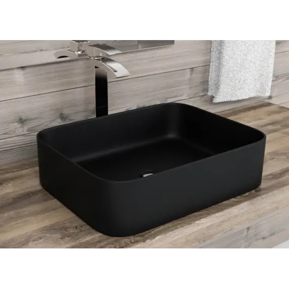Раковина накладная ESBANO "ASTANES" матовый черный
