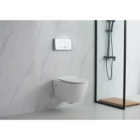 Унитаз подвесной ESBANO FORTEX (Белый) 55х37х37 см