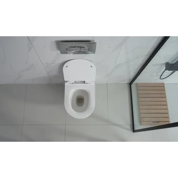 Унитаз подвесной ESBANO FORTEX (Белый) 55х37х37 см