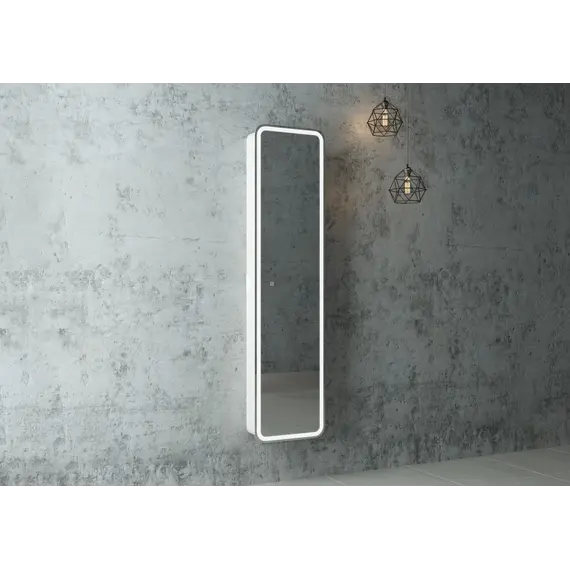 Зеркало-пенал ACWEN "Lorenzo LED" 40х160 с розеткой