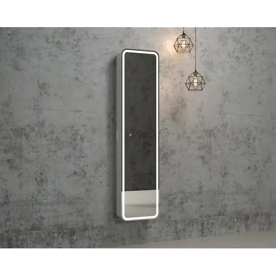 Зеркало-пенал ACWEN "Lorenzo LED" 40х160 с розеткой