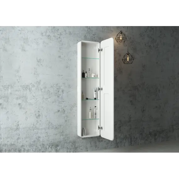 Зеркало-пенал ACWEN "Lorenzo LED" 40х160 с розеткой