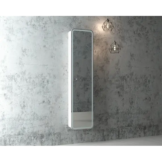 Зеркало-пенал ACWEN "Lorenzo LED" 40х160 с розеткой