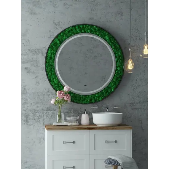 Зеркало ACWEN "Forest Led" d80/d100 с бесконтактным сенсором