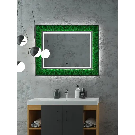 Зеркало ACWEN "Forest Led" 100х80 с бесконтактным сенсором