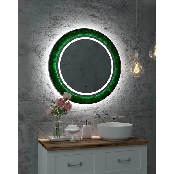 Зеркало ACWEN "Forest Led" d80/d100 с бесконтактным сенсором