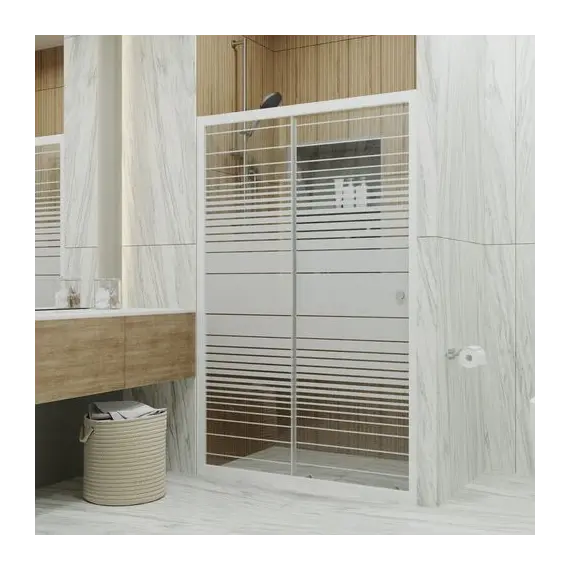 Душевая дверь в нишу Triton Слайд  прозрачное/полосы