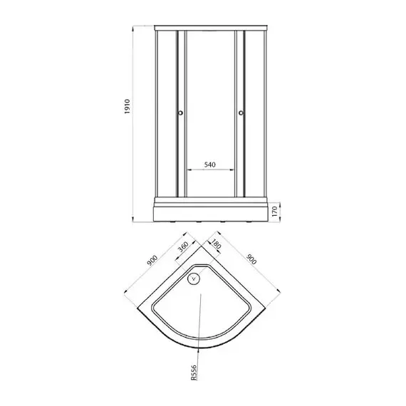 Душевое ограждение  Triton МОЗАИКА А (низкий поддон)