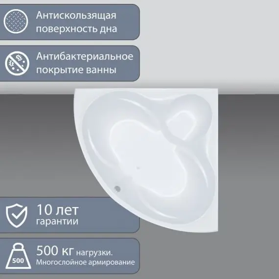 Ванна акриловая Triton Сабина 160х160