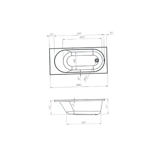 Ванна 1Marka ATLAS