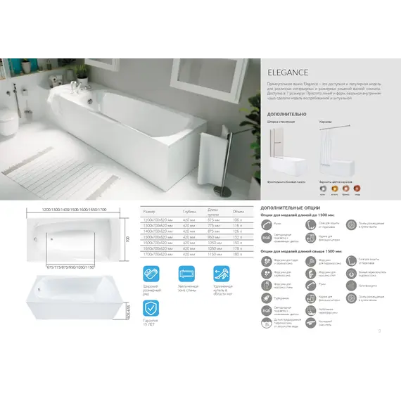 Ванна 1Marka ELEGANCE
