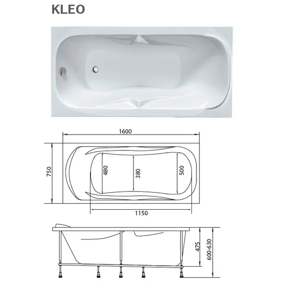 Ванна 1Marka KLEO 160x75