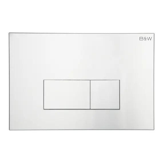 Клавиша смыва Black&White WPI-09544 серебро