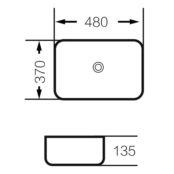 Раковина GR-3016 BEM