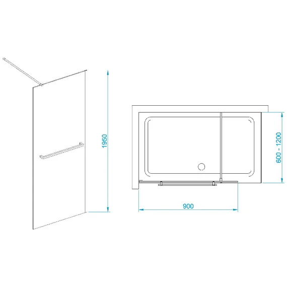 Душевая перегородка RGW WA-041B