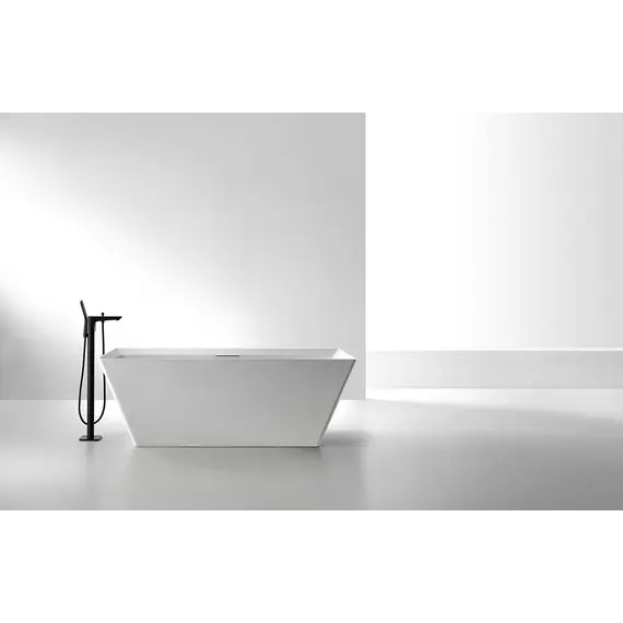 Ванна из искусственного камня ABBER Berlin AM9912 белая матовая  170*75