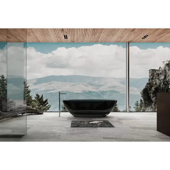 Ванна из полиэфирной смолы  ABBER Kristall AT9702Onyx 180*85 прозрачная