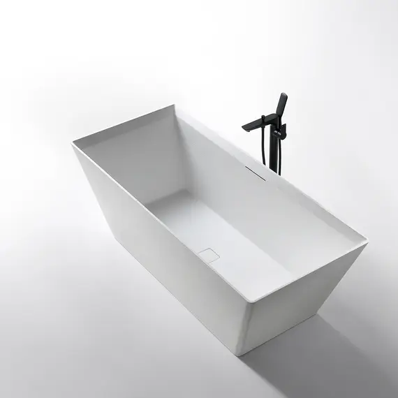 Ванна из искусственного камня ABBER Berlin AM9912 белая матовая  170*75