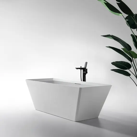 Ванна из искусственного камня ABBER Berlin AM9912 белая матовая  170*75