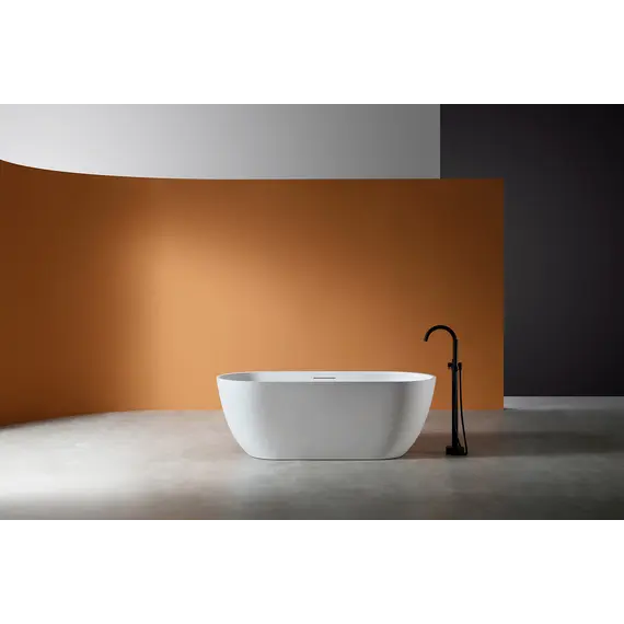 Ванна из искусственного камня ABBER Frankfurt 170х75 белая матовая