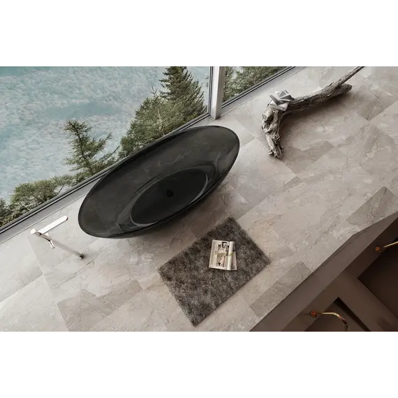 Ванна из полиэфирной смолы  ABBER Kristall AT9702Onyx 180*85 прозрачная