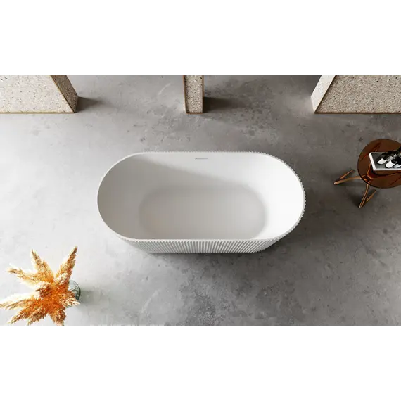 Ванна из искусственного камня ABBER Stein AS9601 белая матовая 170*75