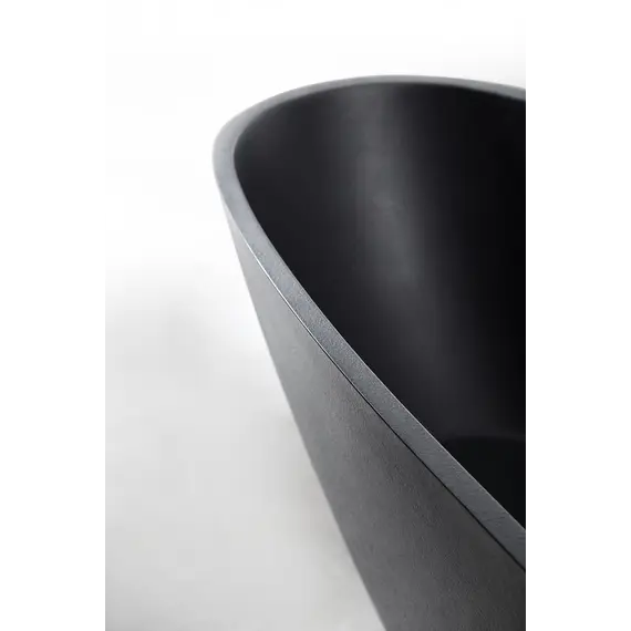 Ванна из искусственного камня ABBER Dortmund 170х75 черная матовая