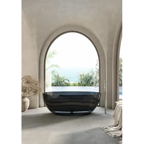 Ванна из полиэфирной смолы  ABBER Kristall AT9701Onyx 165*80 прозрачная