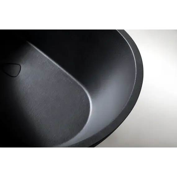 Ванна из искусственного камня ABBER Dortmund 170х75 черная матовая