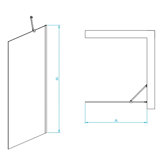 Душевая перегородка RGW WA-102B