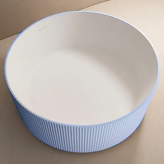 Ванна из искусственного камня ABBER Stein AS9679Blau голубая 150*150