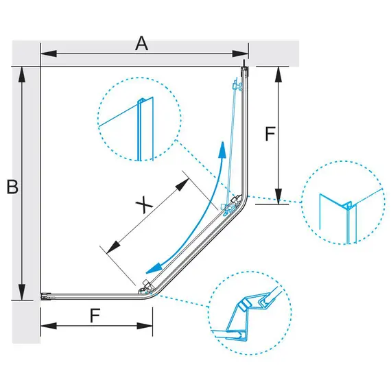 Душевой уголок RGW PA-86B