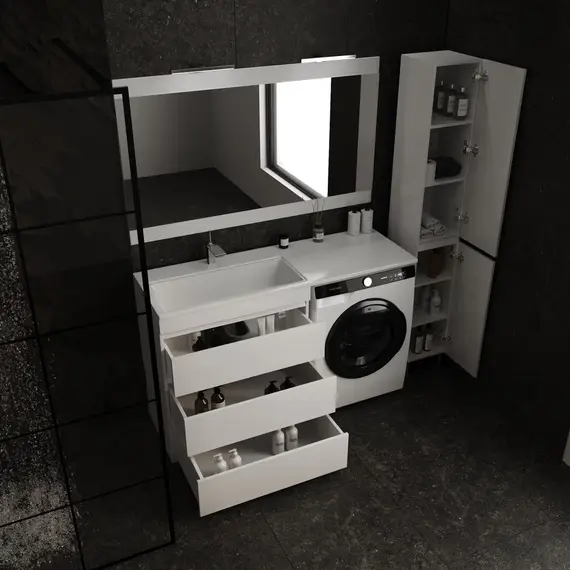 Зеркало "Даллас 150", Люкс белое