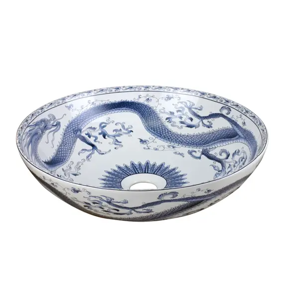 Раковина-чаша Bronze de Lux Dynasty 405x405x125