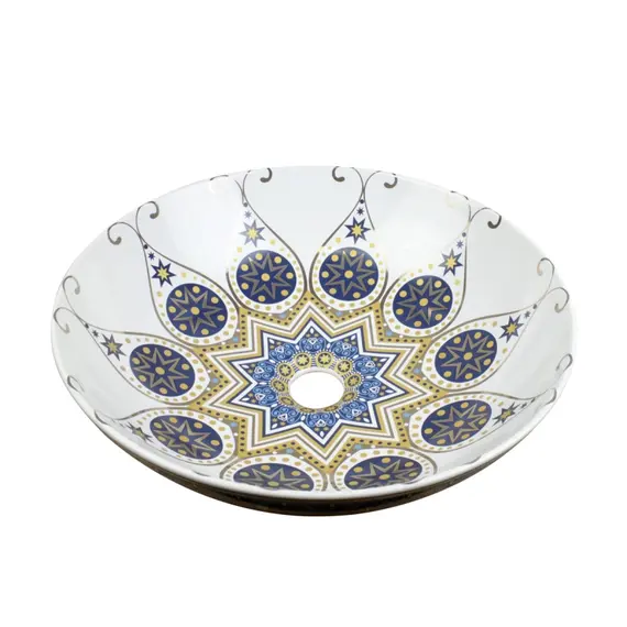 Раковина-чаша Bronze de Lux Lotos 405x405x125