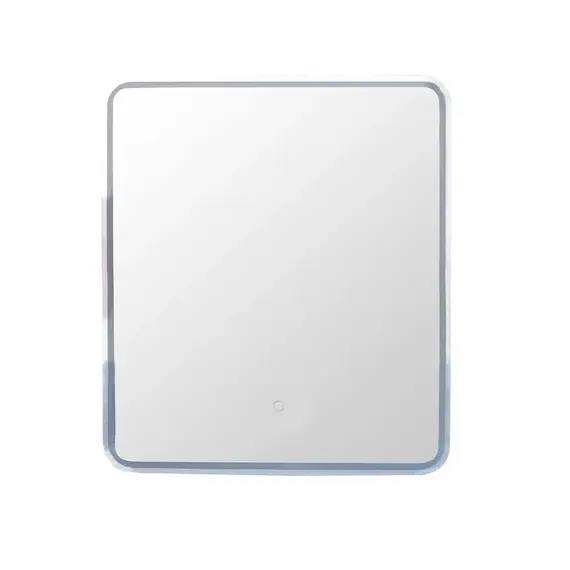 Зеркало-шкаф "Каре 55*80 левое" с подсветкой, сенсор на зеркале