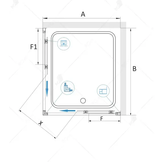 Душевой уголок RGW CL-34