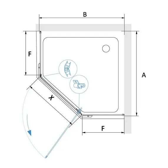 Душевой уголок RGW PA-82B