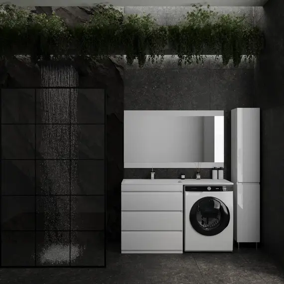 Зеркало "Даллас 150", Люкс белое