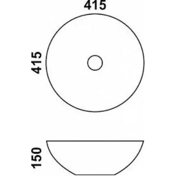 MELANA Раковина  J2049 накладная