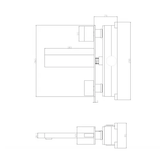 Смеситель ABBER Daheim AF82122 для раковины скрытого монтажа, хром