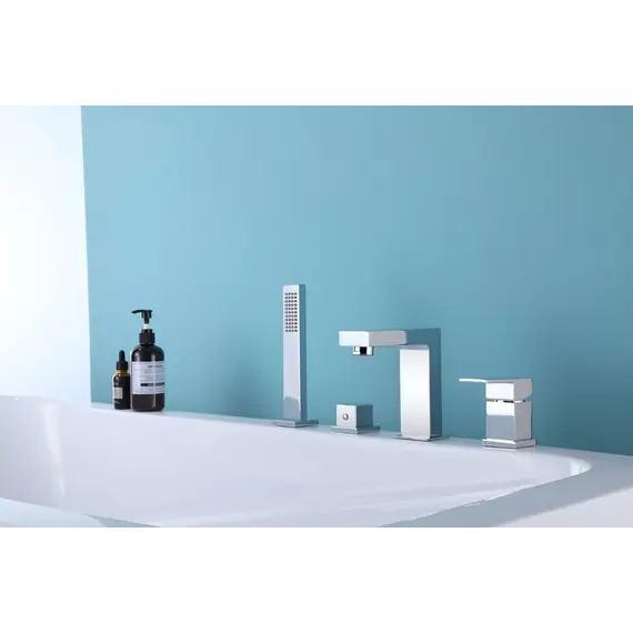 Смеситель ABBER Daheim AF8213 на борт ванны, хром