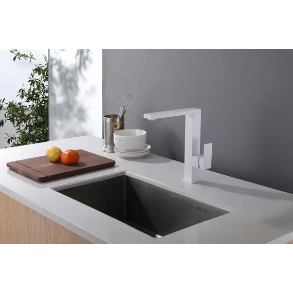 Смеситель ABBER Daheim AF8214W для кухни, белый