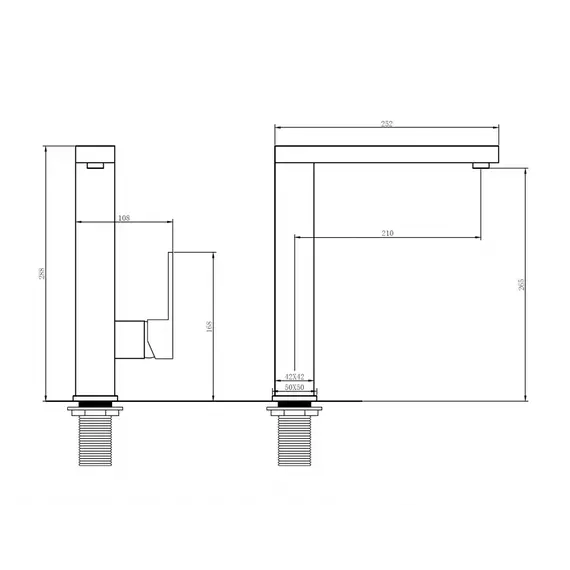 Смеситель ABBER Daheim AF8214W для кухни, белый
