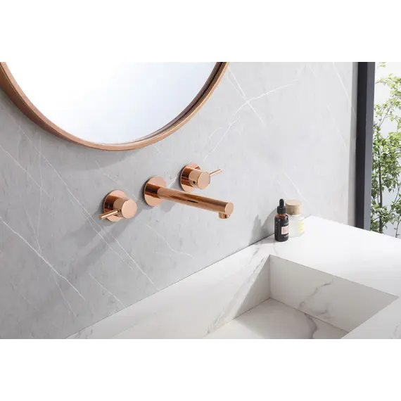 Смеситель ABBER Emotion AF88121RG скрытого монтажа для раковины, розовое золото