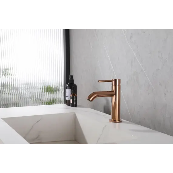 Смеситель ABBER Wasser Kreis AF8110RG для раковины, розовое золото