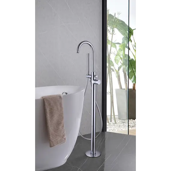 Смеситель ABBER Wasser Kreis AF8115 напольный для ванны, хром