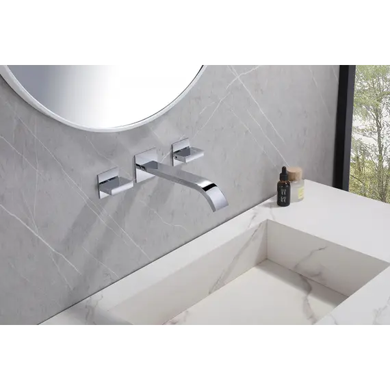 Смеситель ABBER Wasserfall AF8612 для раковины скрытого монтажа, хром