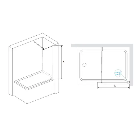 Шторка на ванну RGW SC-052